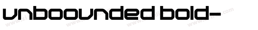 unboounded bold字体转换